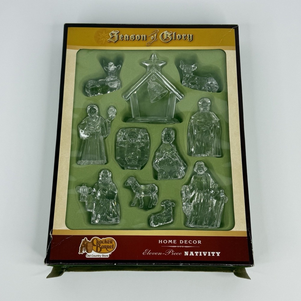 Cracker Barrel Season Of Glory Eleven Piece Nativity Scene Home Decor Christmas